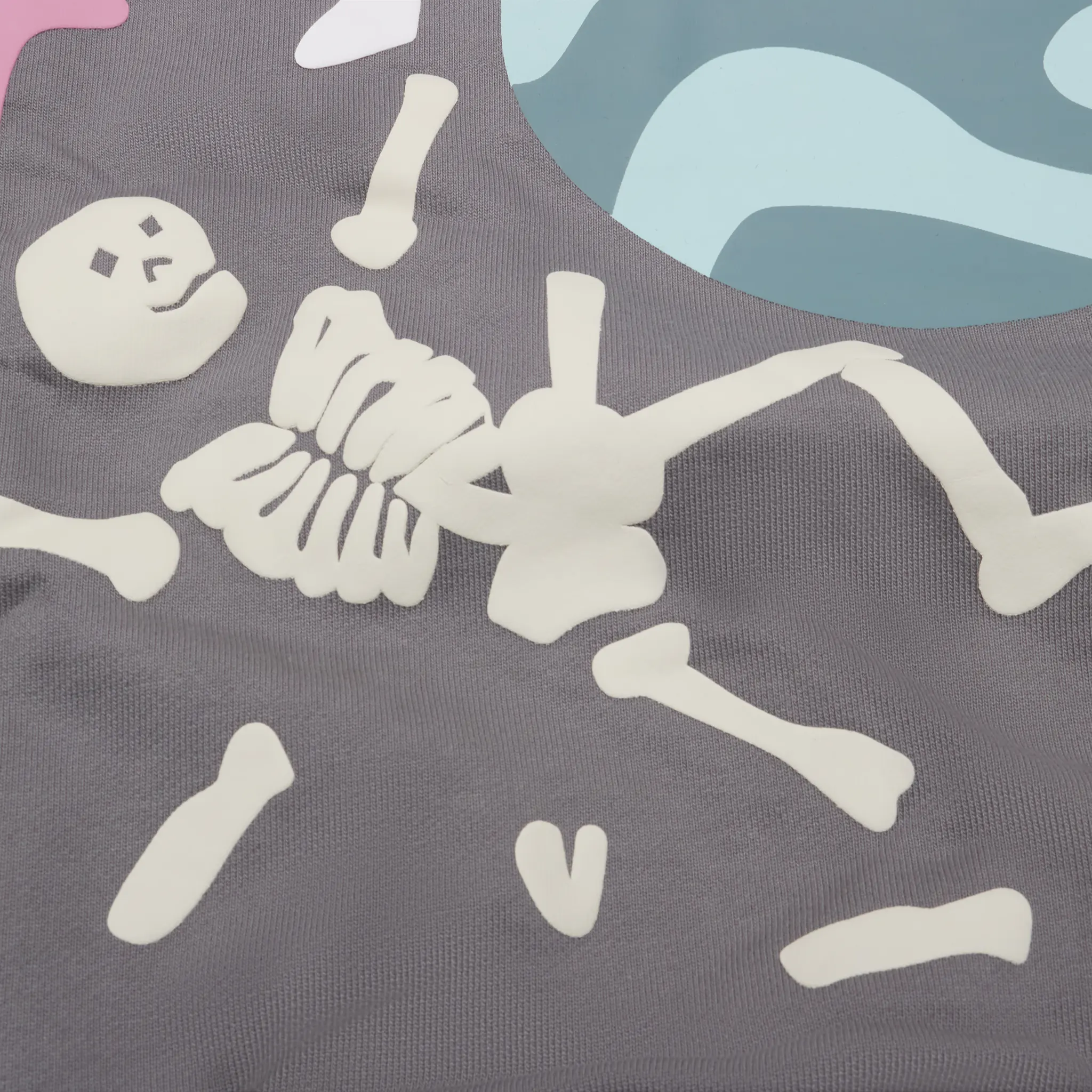 Detailed View of Broken Planet Lost In Space Grey Hoodie
